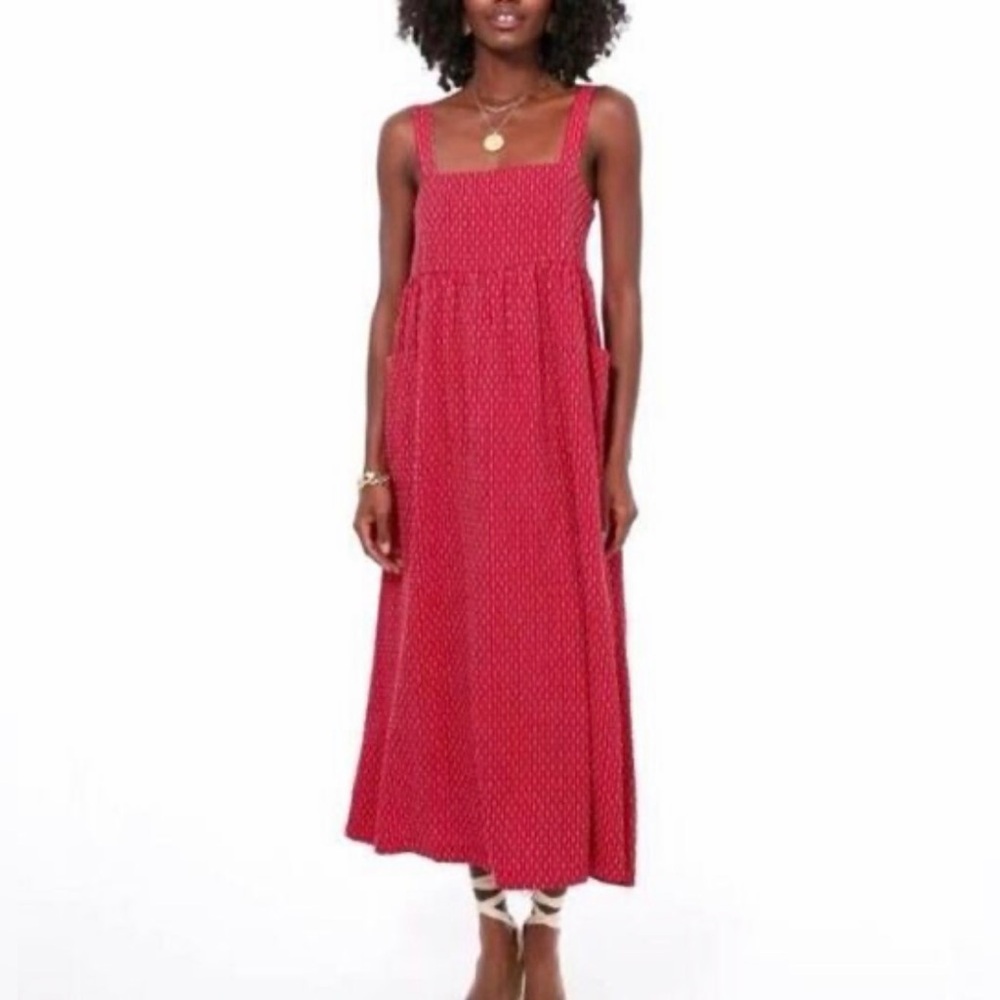 Tuckernuck Pomander Place Red Geneva Maxi Dress